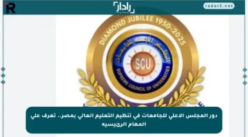 دور المجلس الأعلى للجامعات في تنظيم التعليم العالي بمصر.. تعرف على المهام الرئيسية